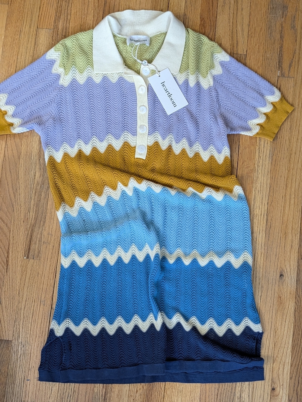 NWT Heartloom Laurent Chevron Knit Coverup